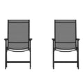 Flash Furniture Paladin Lot de 2 chaises pliantes d'extérieur en toile pour patio