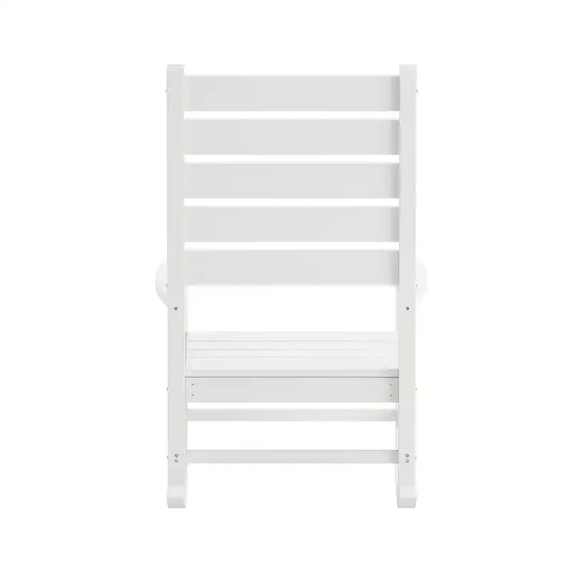Flash Furniture Manchester - Lot de 2 fauteuils à bascule contemporains, à bascule tout temps en PEHD pour l'intérieur et l'extérieur