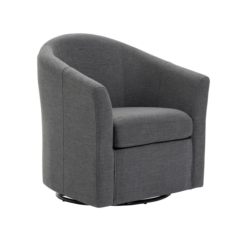 Lot de 2 fauteuils pivotants modernes avec accoudoirs pour salon