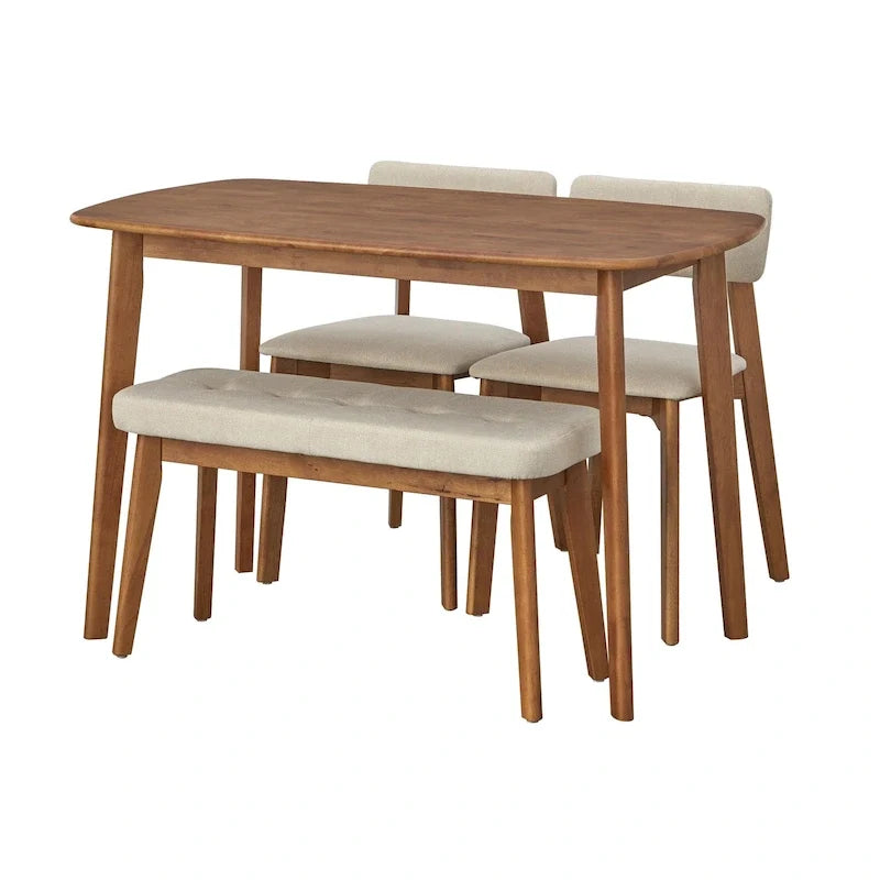 Ensemble de salle à manger 4 pièces en bois massif Nettie de Simple Living
