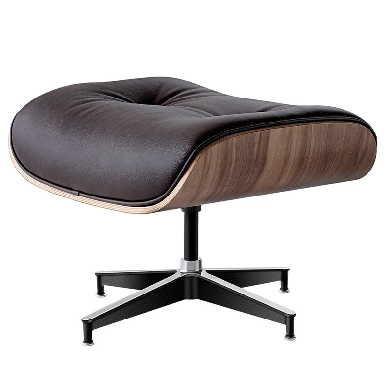 Fauteuil inclinable en cuir de style Mid-Century Modern