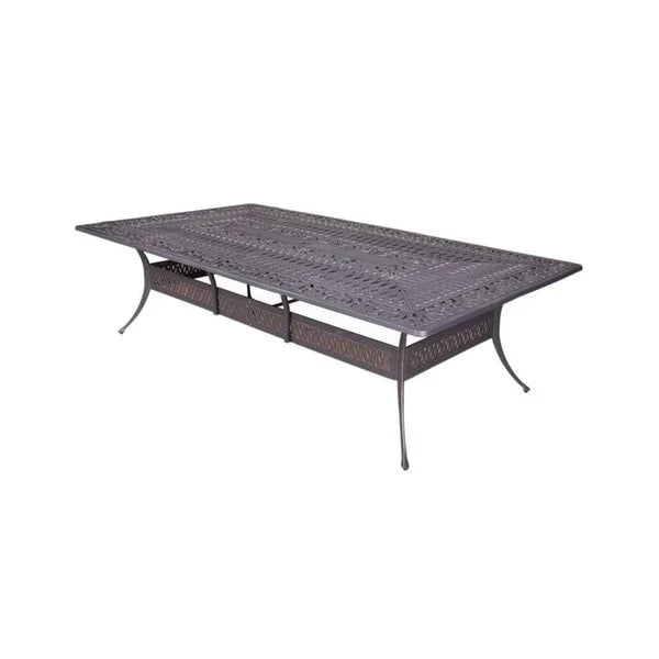 Ensemble de salle à manger Manasquan 13 pièces en aluminium couleur canon de fusil par Havenside Home
