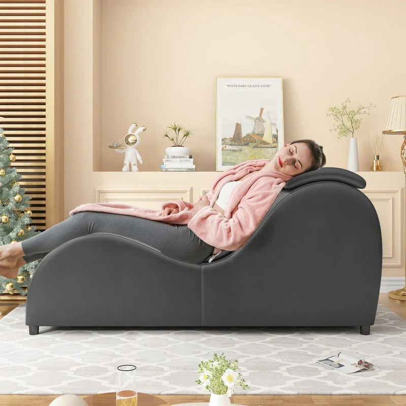 Mixoy Chaise de Yoga d'intérieur, Chaise longue de yoga incurvée pour adultes, étirements, exercices, relaxation