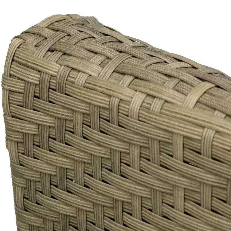 Fauteuil à bascule profond Northlight 34 en résine tressée grise avec coussins gris