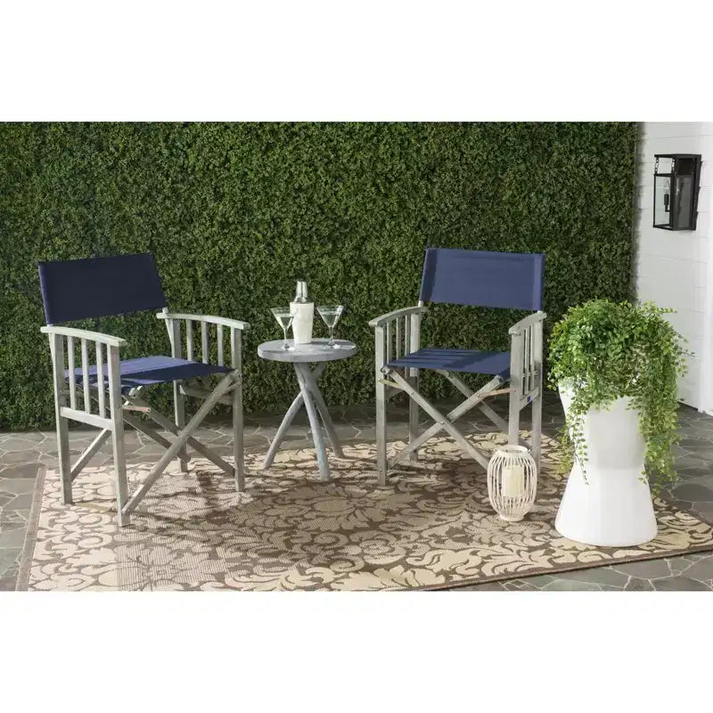 Chaise de réalisateur Laguna intérieure/extérieure (lot de 2) - PAT7004 - Safavieh