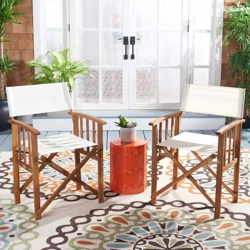 Chaise de réalisateur Laguna intérieure/extérieure (lot de 2) - PAT7004 - Safavieh
