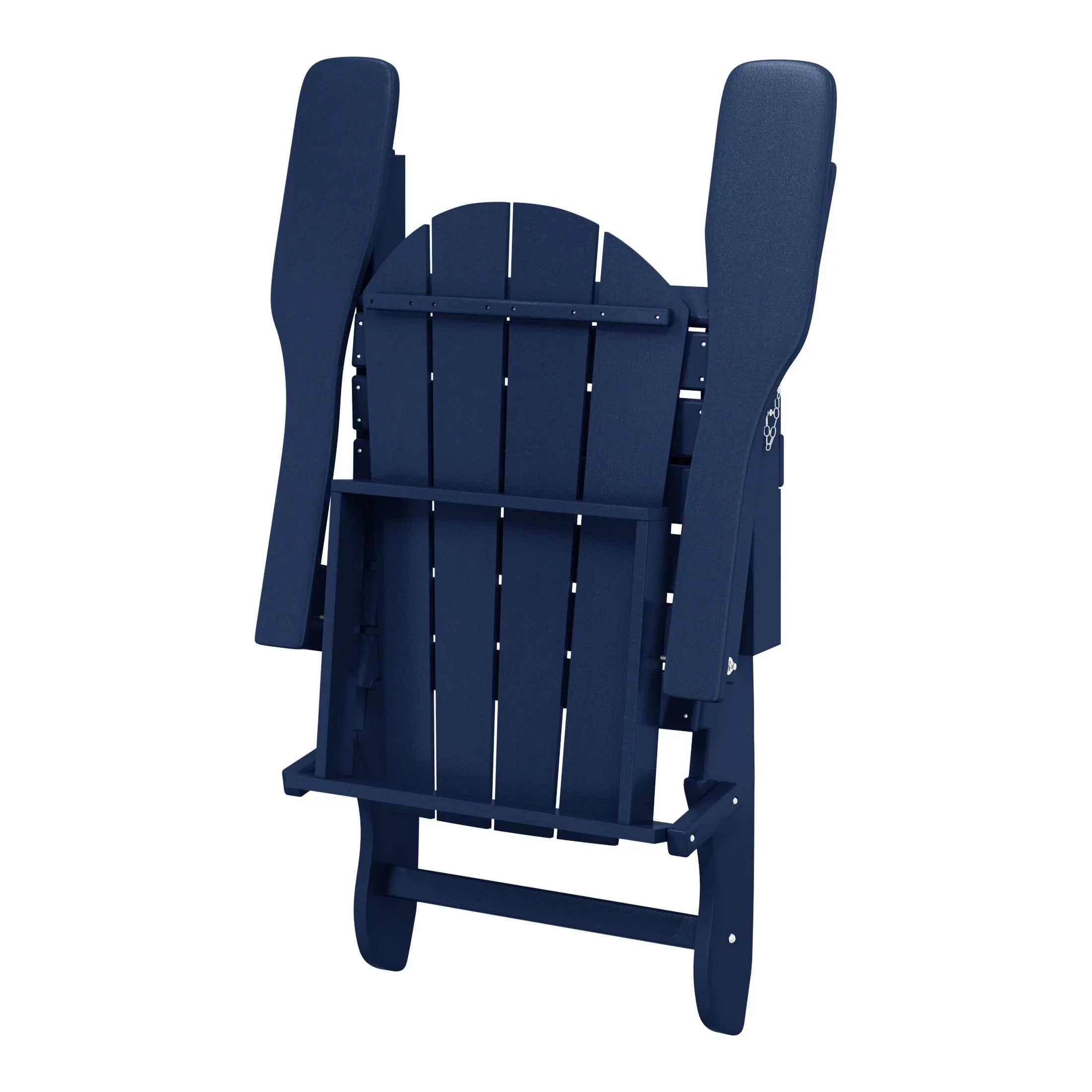 Chaise Adirondack pliante d'extérieur tout temps Polytrends Laguna résistante à la décoloration pour patio