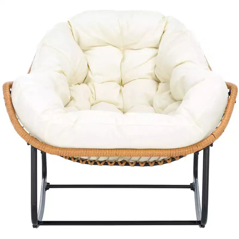 Ravena Rocking Chair Indoor/Outdoor - PAT9042 - Natural/Beige - Safavieh