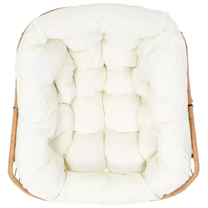Fauteuil à bascule Ravena intérieur/extérieur - PAT9042 - Naturel/Beige - Safavieh