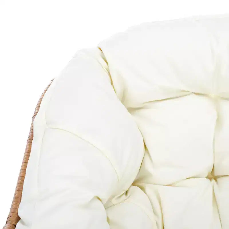 Fauteuil à bascule Ravena intérieur/extérieur - PAT9042 - Naturel/Beige - Safavieh