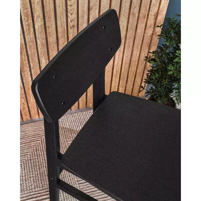 Chaise de patio sans accoudoirs d'extérieur moderne Studio de POLYWOOD