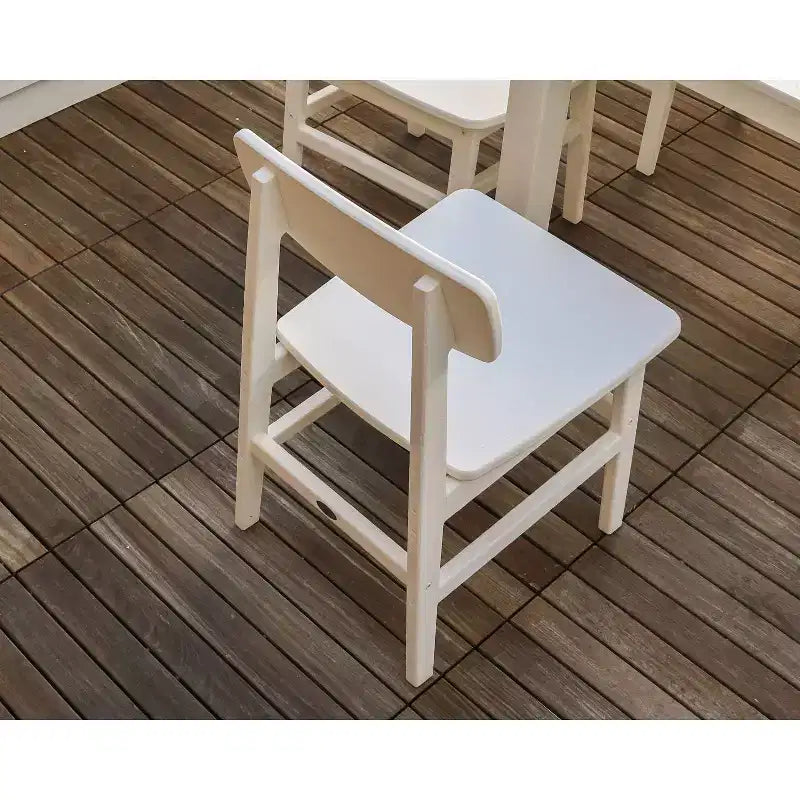 Chaise de patio sans accoudoirs d'extérieur moderne Studio de POLYWOOD
