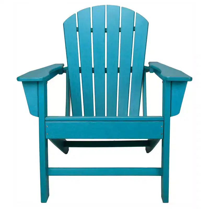 Chaise de patio intérieure-extérieure protégée contre les UV Leisure Classics, turquoise (paquet de 2)