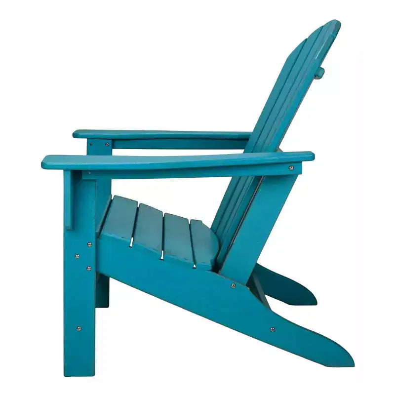 Chaise de patio intérieure-extérieure protégée contre les UV Leisure Classics, turquoise (paquet de 2)