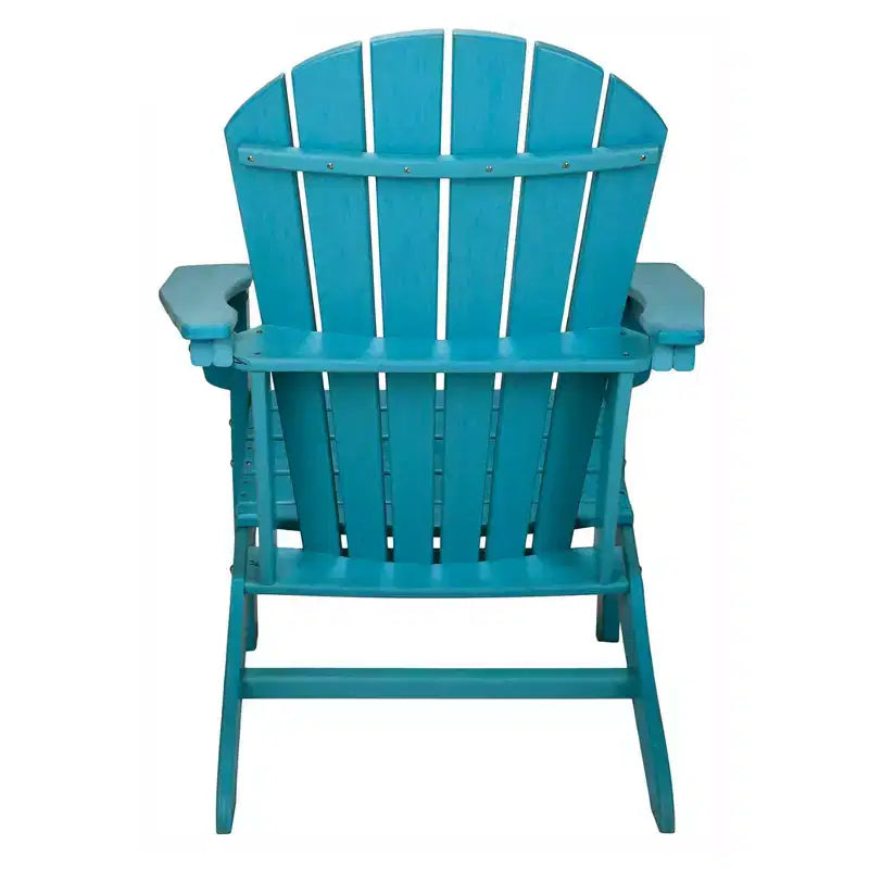 Chaise de patio intérieure-extérieure protégée contre les UV Leisure Classics, turquoise (paquet de 2)