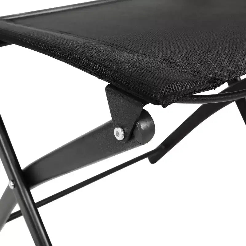 Flash Furniture Brazos Lot de 2 chaises pliantes de qualité commerciale pour l'intérieur et l'extérieur avec dossiers et assises en matériau Flex Comfort et cadres en métal