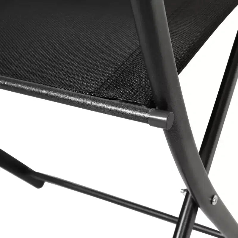 Flash Furniture Brazos Lot de 2 chaises pliantes de qualité commerciale pour l'intérieur et l'extérieur avec dossiers et assises en matériau Flex Comfort et cadres en métal