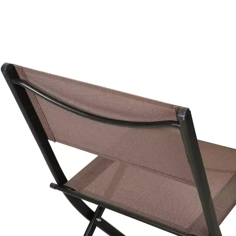 Flash Furniture Brazos Lot de 2 chaises pliantes de qualité commerciale pour l'intérieur et l'extérieur avec dossiers et assises en matériau Flex Comfort et cadres en métal