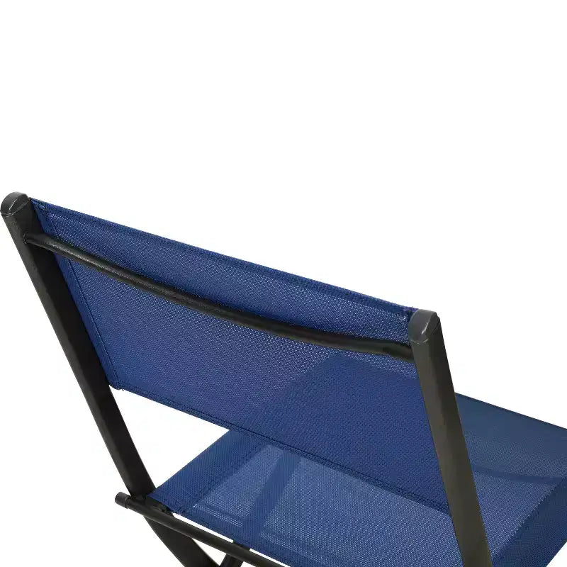 Flash Furniture Brazos Lot de 2 chaises pliantes de qualité commerciale pour l'intérieur et l'extérieur avec dossiers et assises en matériau Flex Comfort et cadres en métal