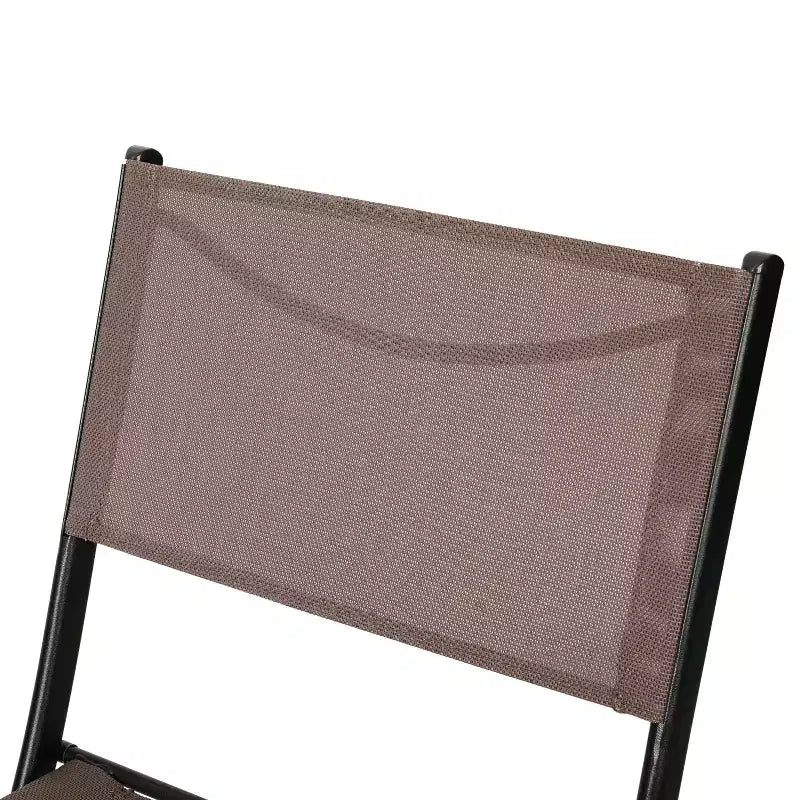 Flash Furniture Brazos Lot de 2 chaises pliantes de qualité commerciale pour l'intérieur et l'extérieur avec dossiers et assises en matériau Flex Comfort et cadres en métal