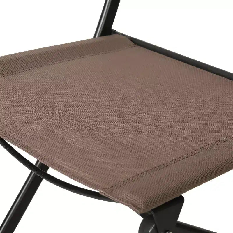 Flash Furniture Brazos Lot de 2 chaises pliantes de qualité commerciale pour l'intérieur et l'extérieur avec dossiers et assises en matériau Flex Comfort et cadres en métal