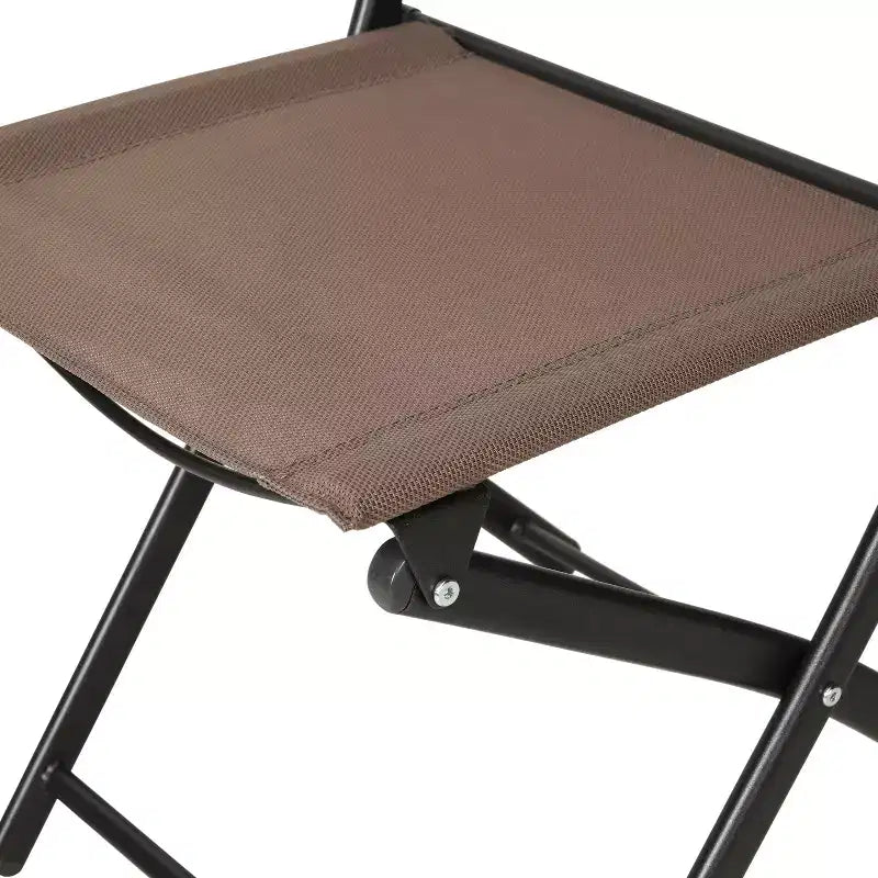 Flash Furniture Brazos Lot de 2 chaises pliantes de qualité commerciale pour l'intérieur et l'extérieur avec dossiers et assises en matériau Flex Comfort et cadres en métal