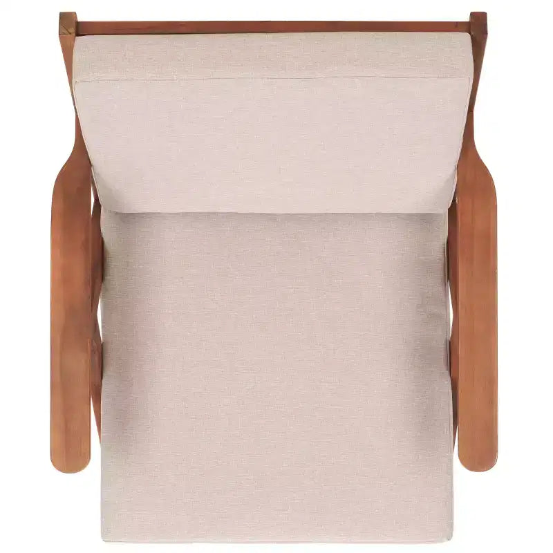 Chaise Dryad avec coussins intérieur/extérieur - PAT7324 - Naturel/Gris clair - Safavieh
