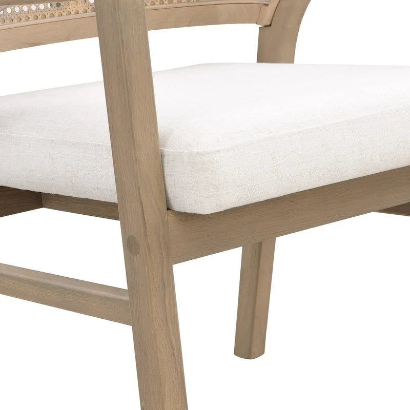 Christopher Knight Home - Chaise de salle à manger capitonnée en cannage (Lot de 2)