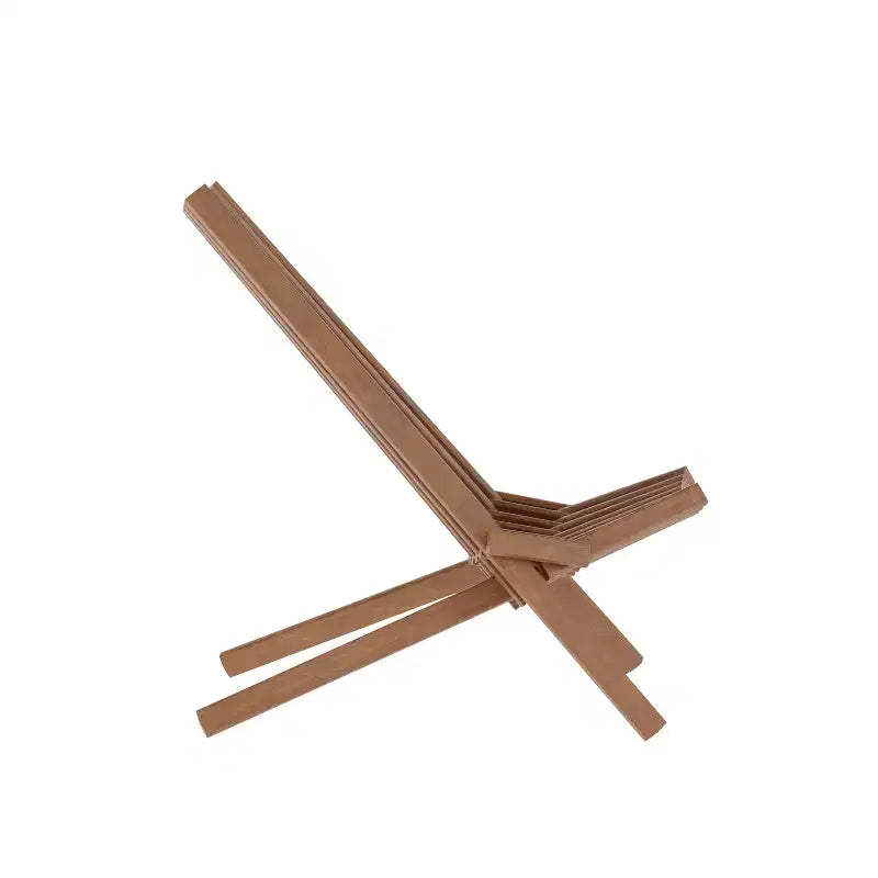 Chaise longue pliante d'intérieur/extérieur à profil bas en bois d'acacia massif Merrick Lane pour jardin, patio, véranda, porche