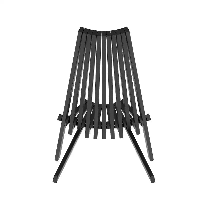 Chaise longue pliante d'intérieur/extérieur à profil bas en bois d'acacia massif Merrick Lane pour jardin, patio, véranda, porche