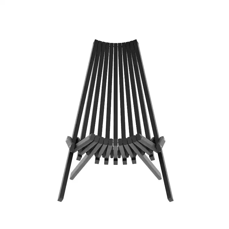 Chaise longue pliante d'intérieur/extérieur à profil bas en bois d'acacia massif Merrick Lane pour jardin, patio, véranda, porche