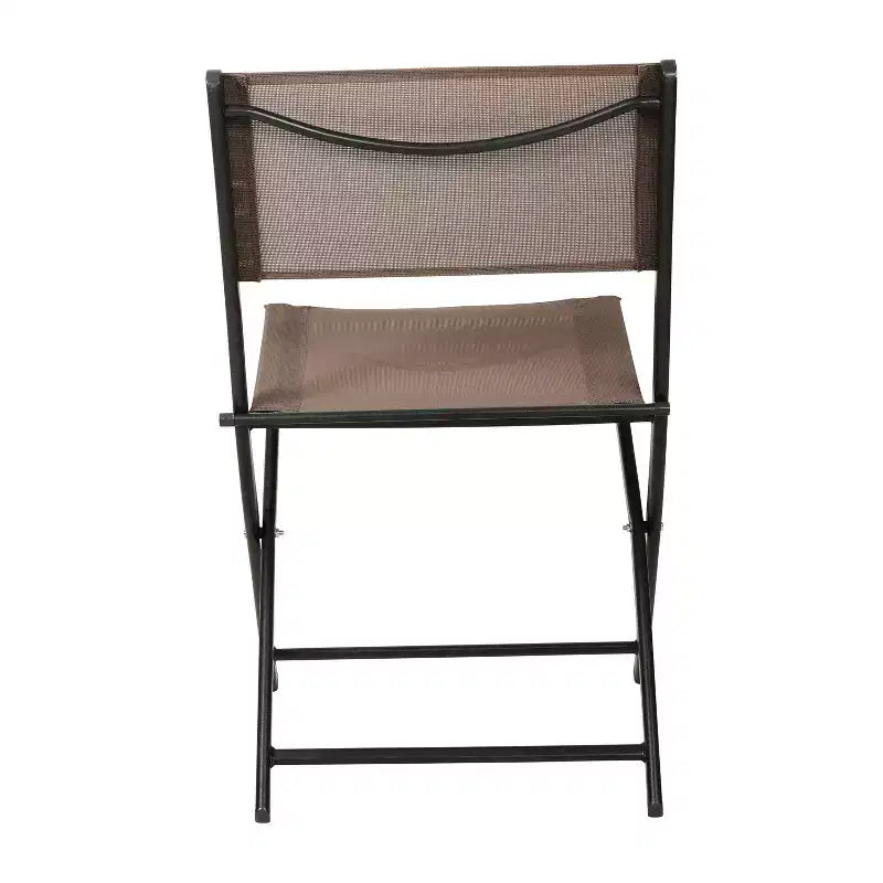 Lot de 4 chaises pliantes polyvalentes Merrick Lane Flex Comfort, pour l'intérieur et l'extérieur, avec structure en métal