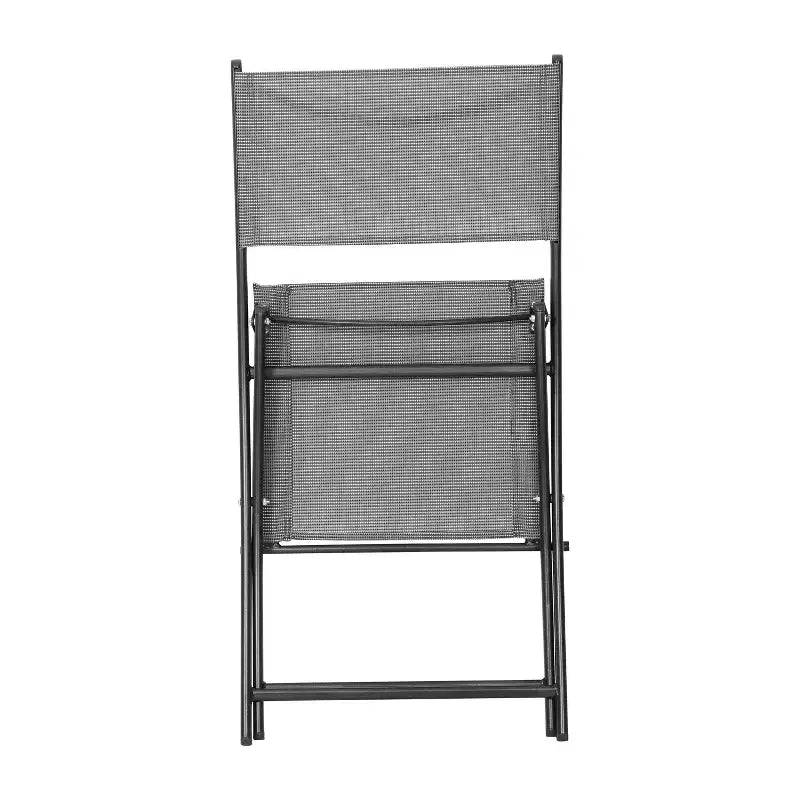 Lot de 4 chaises pliantes polyvalentes Merrick Lane Flex Comfort, pour l'intérieur et l'extérieur, avec structure en métal