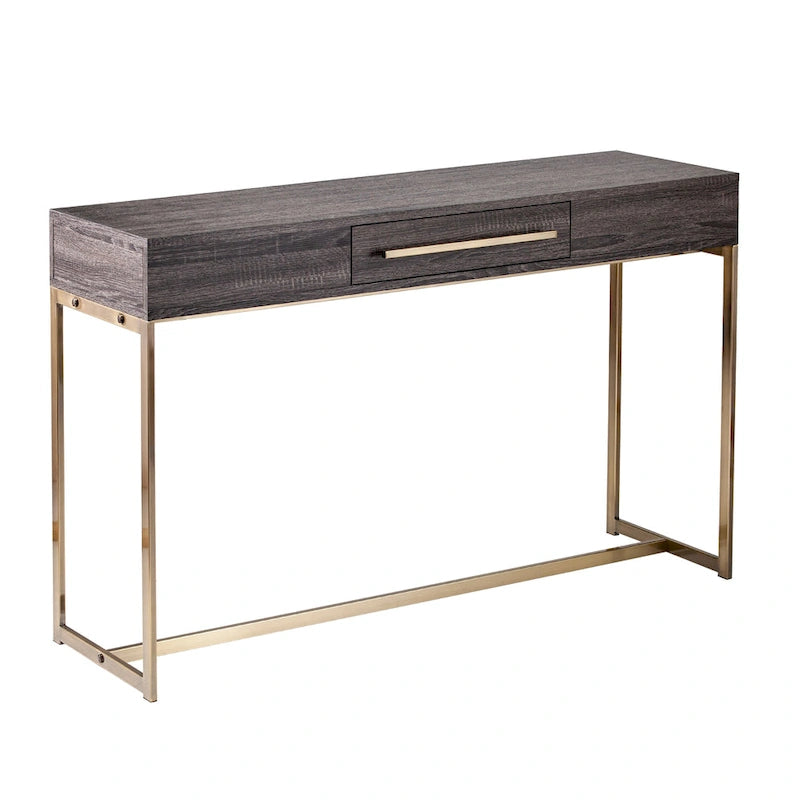 SEI Furniture Akela Table console transitionnelle en bois avec rangement