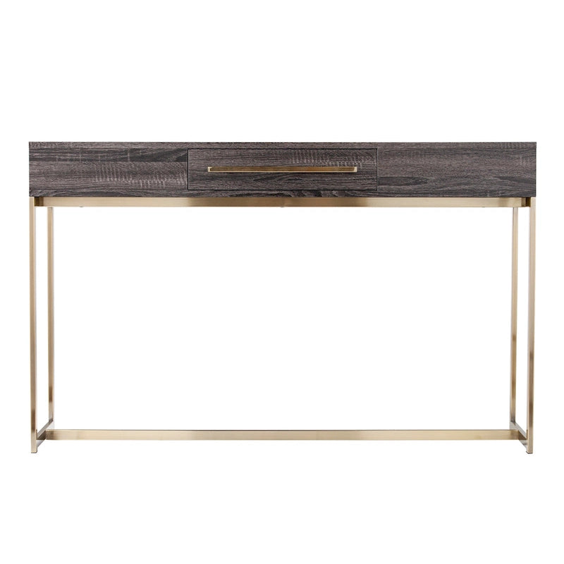 SEI Furniture Akela Table console transitionnelle en bois avec rangement