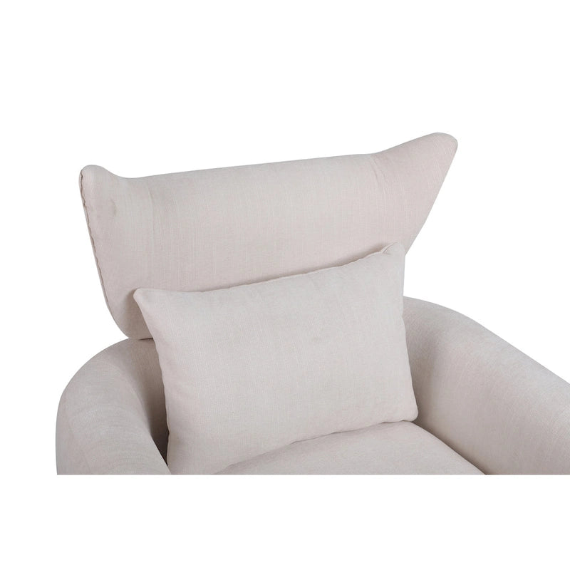 Fauteuil d'appoint pivotant à 360 degrés classique du milieu du siècle - 29,20 x 29,90 x 36,60