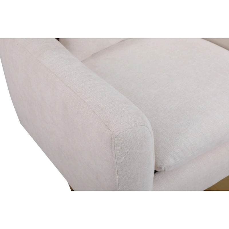 Fauteuil d'appoint pivotant à 360 degrés classique du milieu du siècle - 29,20 x 29,90 x 36,60