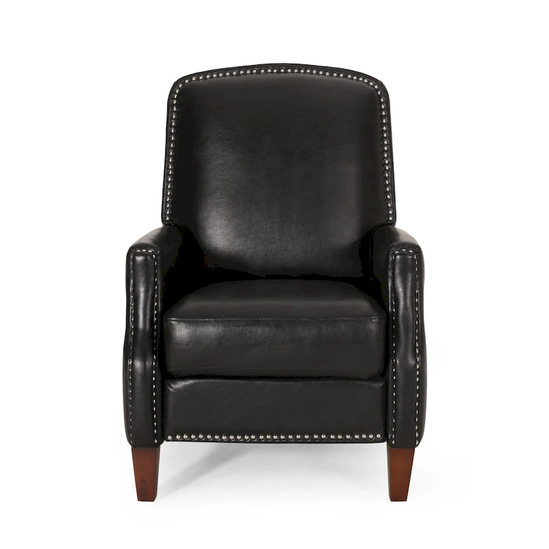 Fauteuil inclinable rembourré à dossier inclinable Cavanaugh avec garniture cloutée par Christopher Knight Home