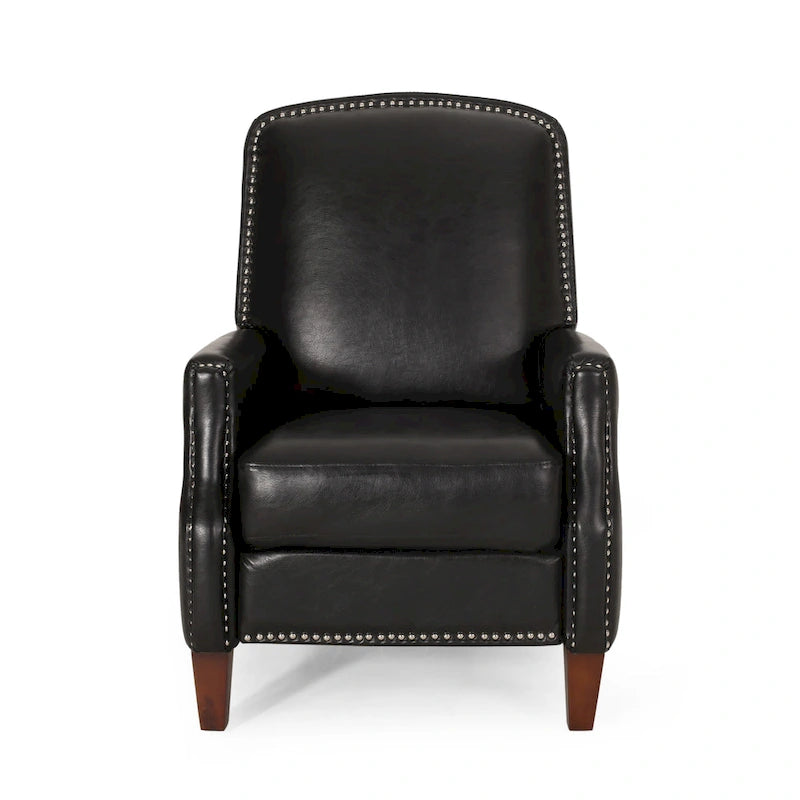 Fauteuil inclinable rembourré à dossier inclinable Cavanaugh avec garniture cloutée par Christopher Knight Home