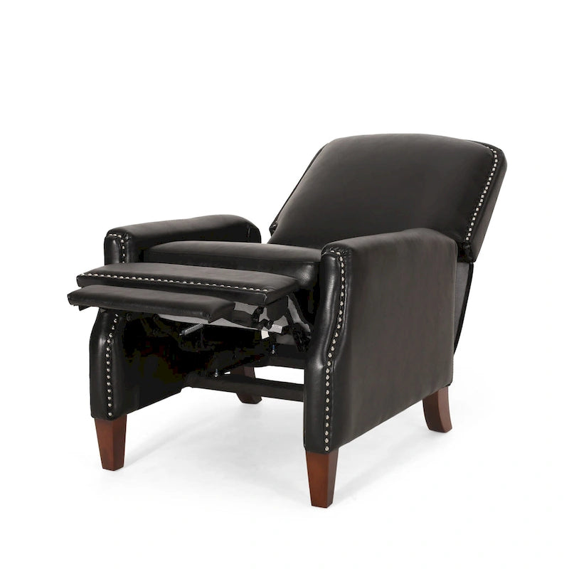Fauteuil inclinable rembourré à dossier inclinable Cavanaugh avec garniture cloutée par Christopher Knight Home