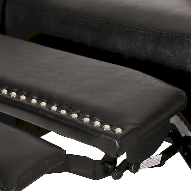 Fauteuil inclinable rembourré à dossier inclinable Cavanaugh avec garniture cloutée par Christopher Knight Home