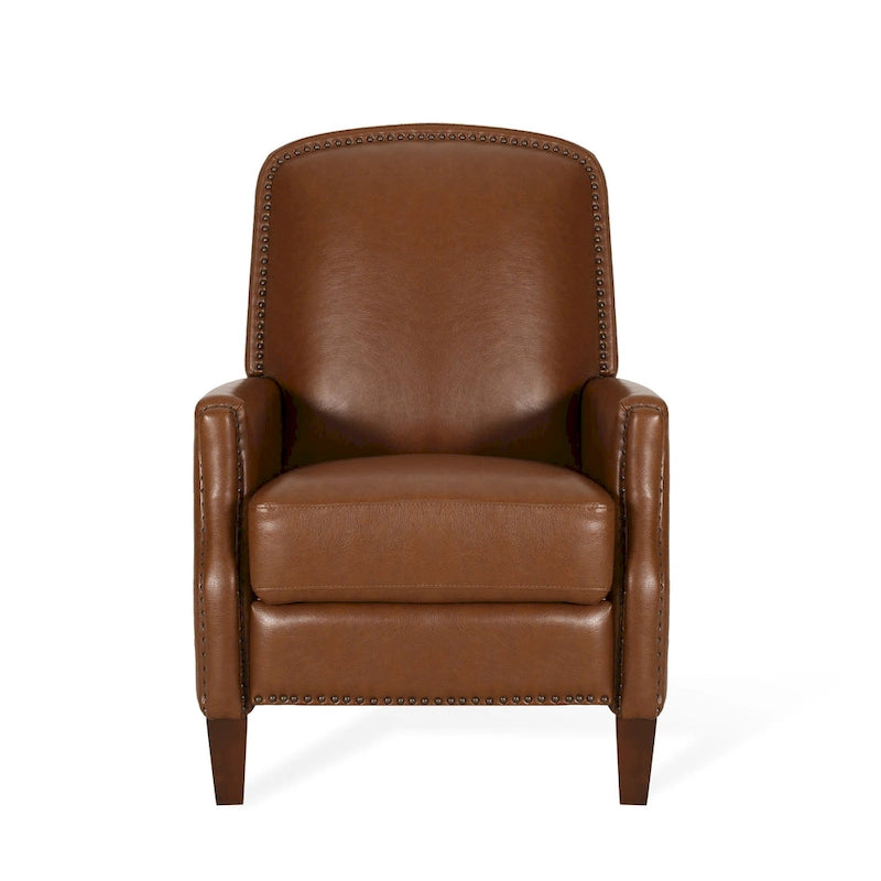 Fauteuil inclinable rembourré à dossier inclinable Cavanaugh avec garniture cloutée par Christopher Knight Home