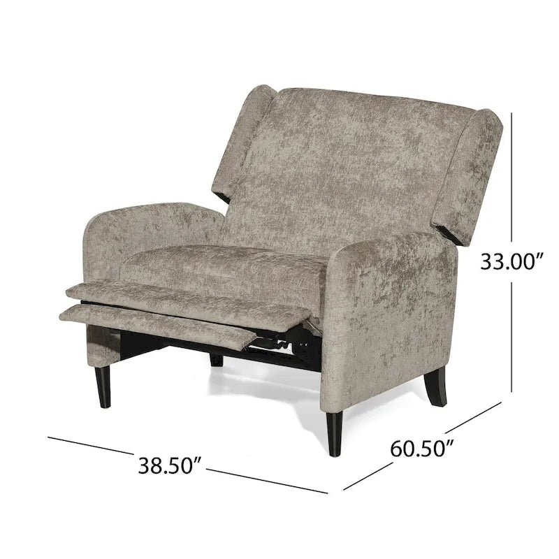 Fauteuil inclinable surdimensionné avec mécanisme de repoussage