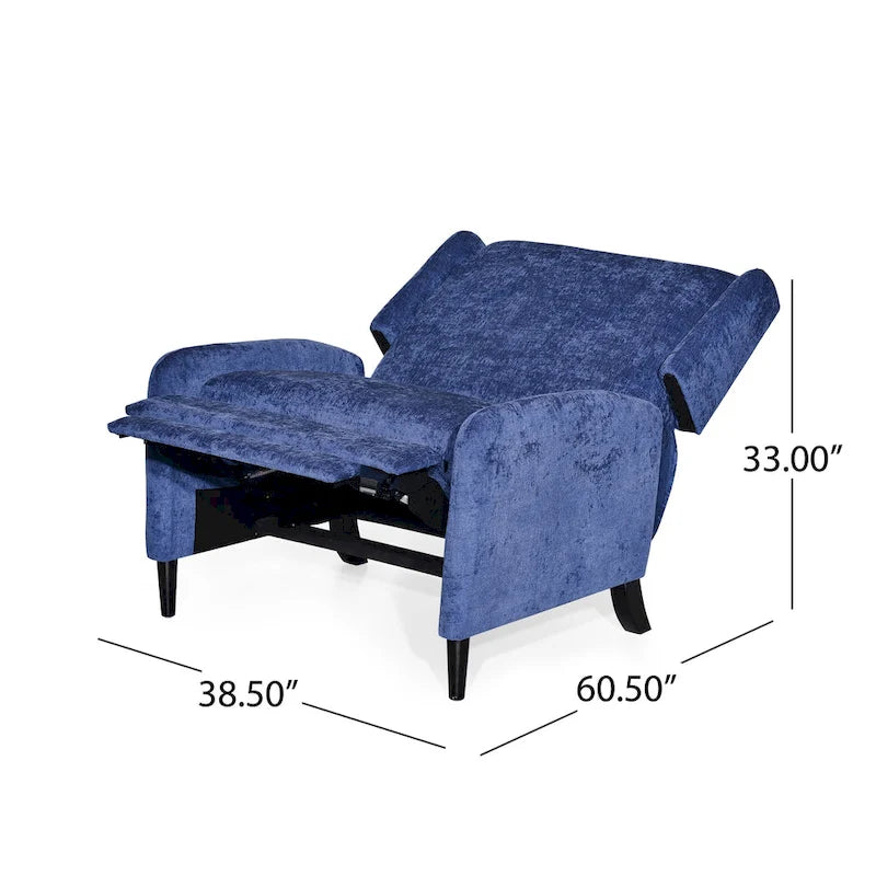 Fauteuil inclinable surdimensionné avec mécanisme de repoussage
