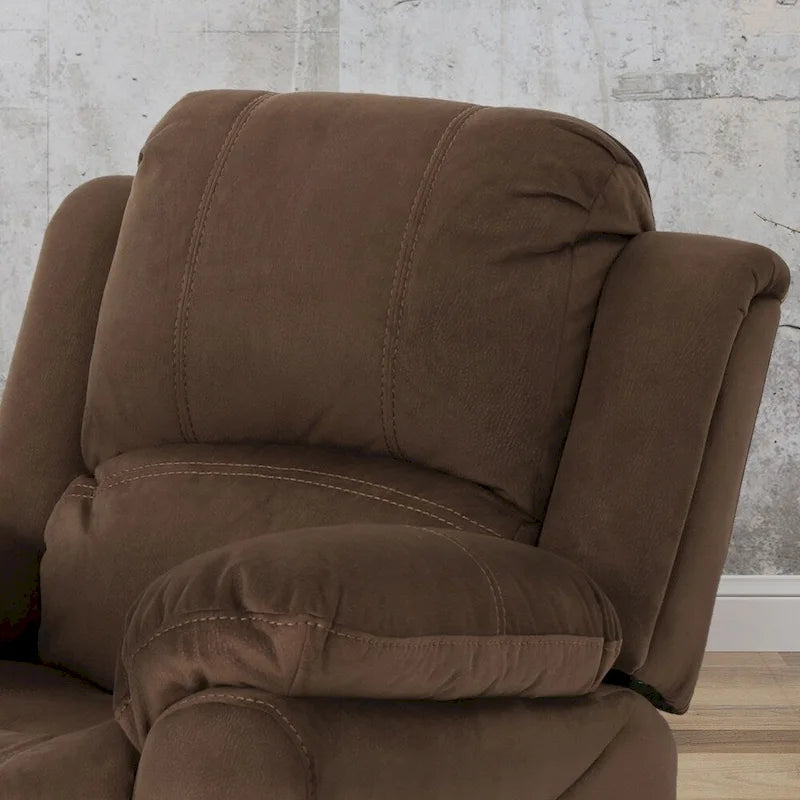 Fauteuil inclinable planeur en microfibre Celestina Bubba par Christopher Knight Home