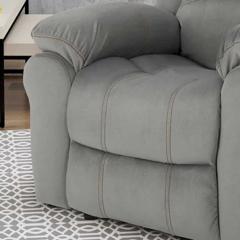 Fauteuil inclinable planeur en microfibre Celestina Bubba par Christopher Knight Home