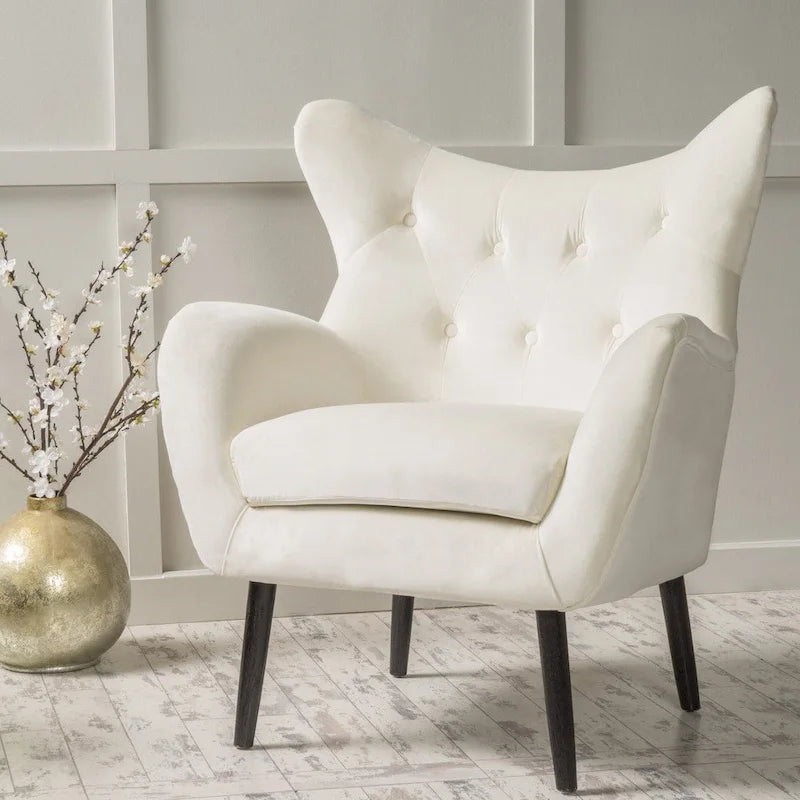 Fauteuil rembourré Alyssa Mid-century de Christopher Knight Home - 30.25P x 34.25L x 39.75H