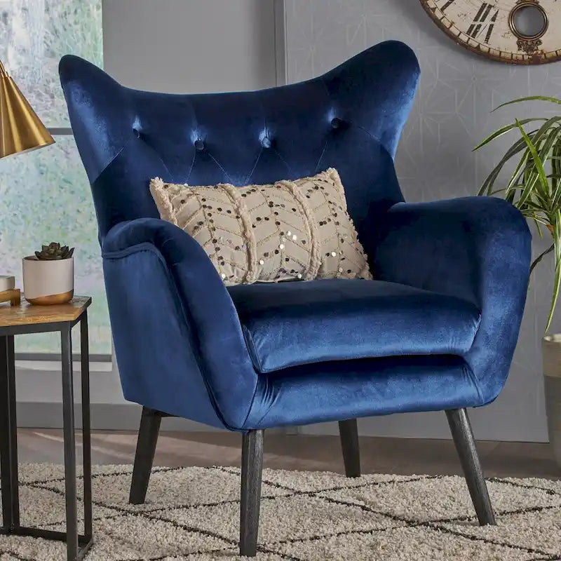 Fauteuil rembourré Alyssa Mid-century de Christopher Knight Home - 30.25P x 34.25L x 39.75H