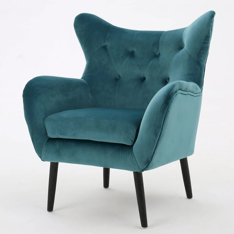 Fauteuil rembourré Alyssa Mid-century de Christopher Knight Home - 30.25P x 34.25L x 39.75H