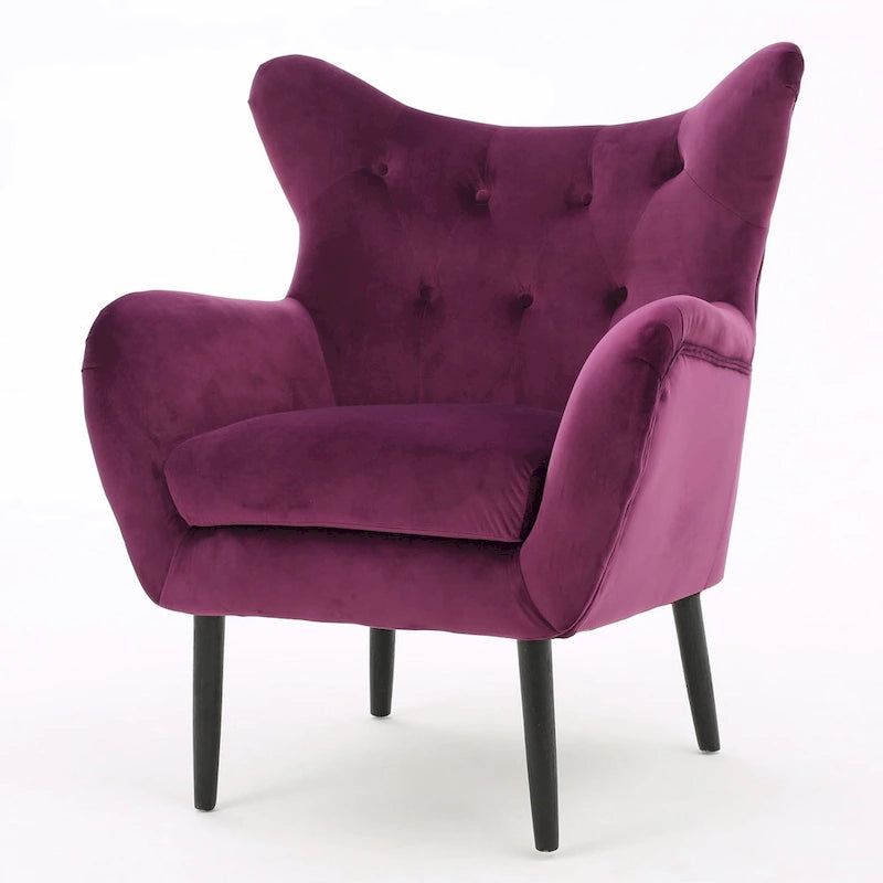 Fauteuil rembourré Alyssa Mid-century de Christopher Knight Home - 30.25P x 34.25L x 39.75H